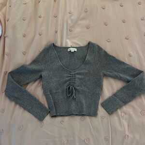 PacSun Women’s Grey Knit Top - Size Small